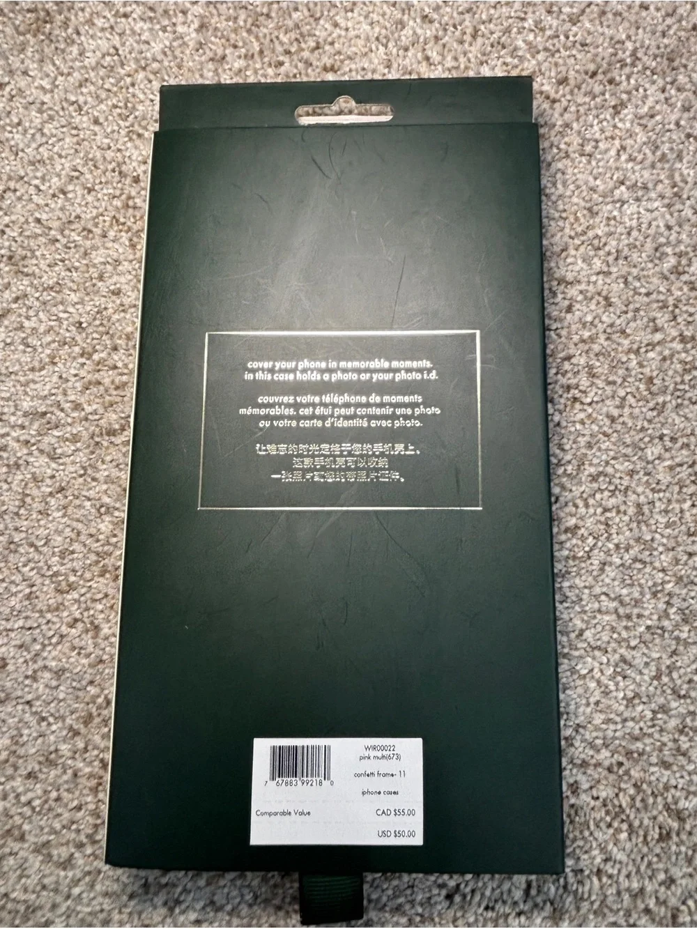 Kate Spade Confetti Frame Photo iPhone 11 Clear Case